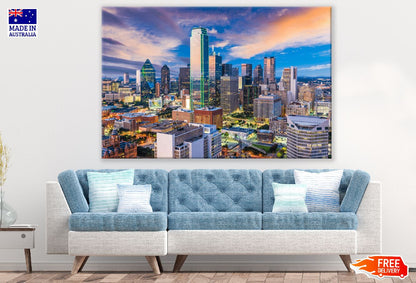Dallas Skyline View Photograph Texas, USA Print 100% Australian Made