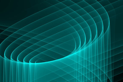 Blue Lines 3D Abstract Design Print 100% Australian Made