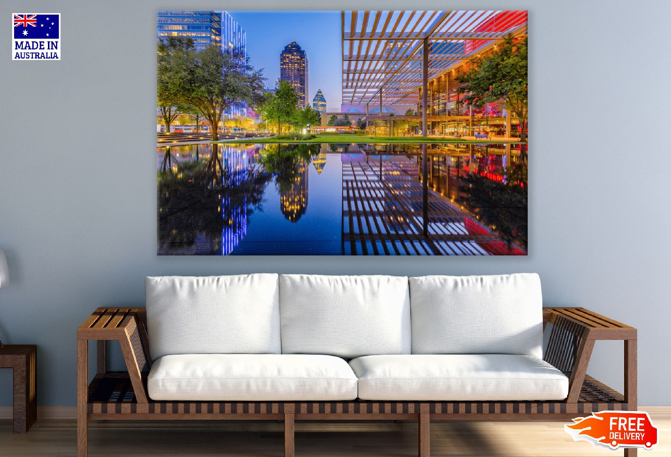 Dallas, Texas, USA Downtown Cityscape Photograph Print 100% Australian Made