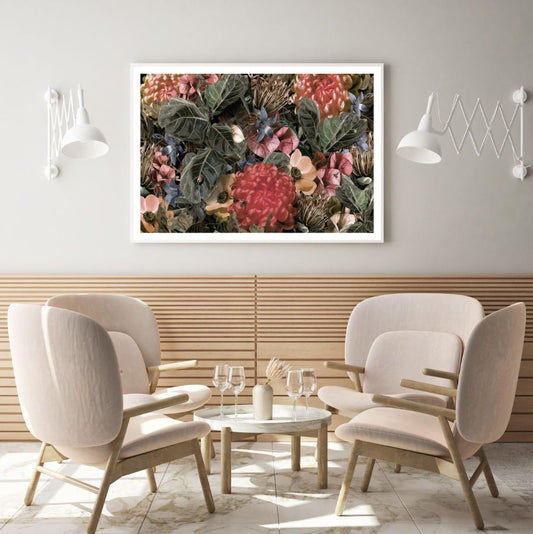 Colorful Flowers 3D Design Home Decor Premium Quality Poster Print Choose Your Sizes
