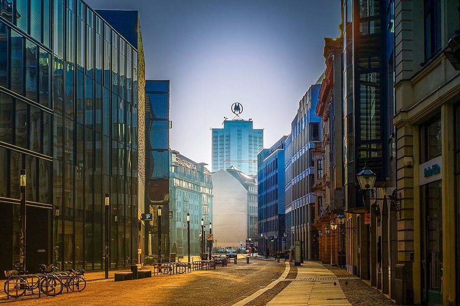 Downtown Bethesda, USA Sunset Photograph Print 100% Australian Made