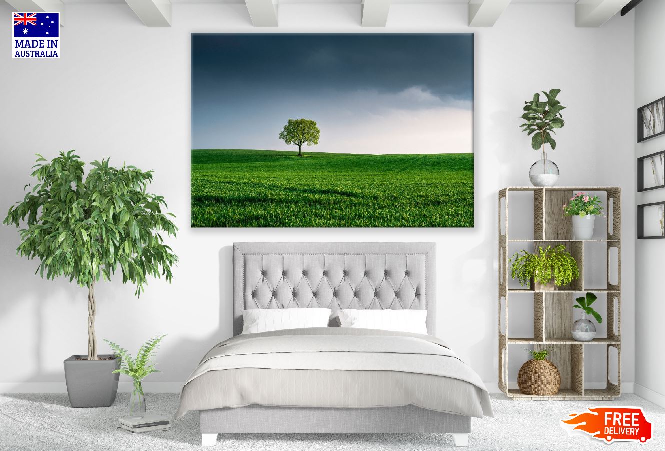 A Tree Covered with Clouds Photograph Print 100% Australian Made