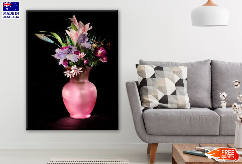 Colorful Flower Vase Photograph Print 100% Australian Made