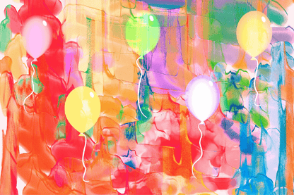Colorful Abstract Design Print 100% Australian Made