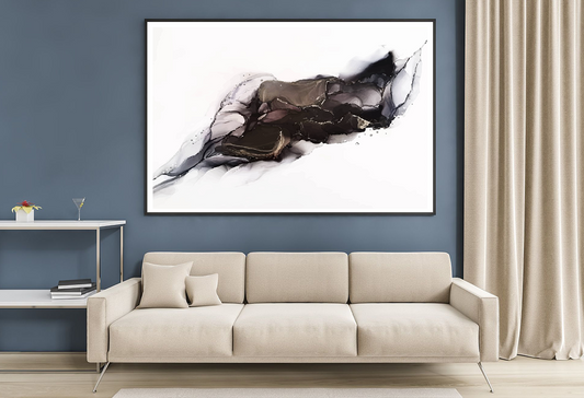 Black & White Abstract Design Home Decor Premium Quality Poster Print Choose Your Sizes