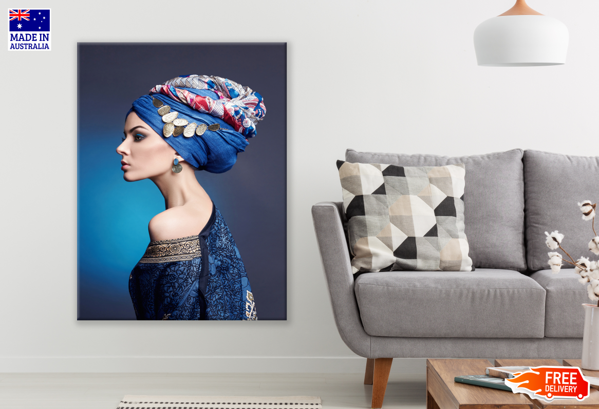 Fashion Girl Side Portrait Print 100% Australian Made