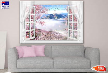 Stunning Nature View Through Window Print 100% Australian Made