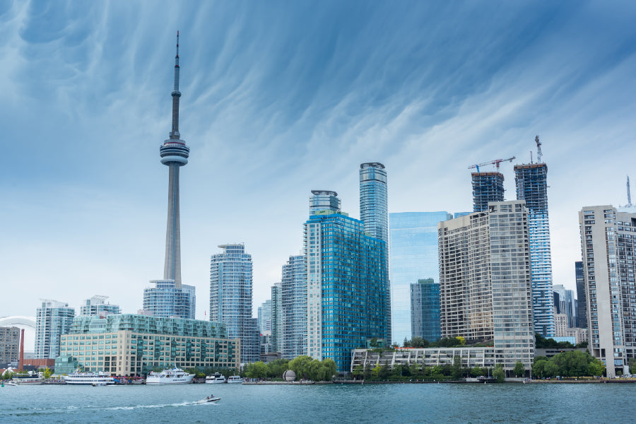 Toronto City Skyline Lake View Photograph Print 100% Australian Made