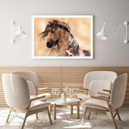 Horse Portrait Painting Home Decor Premium Quality Poster Print Choose Your Sizes