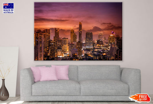 Johannesburg City Night View Photograph South Africa Print 100% Australian Made
