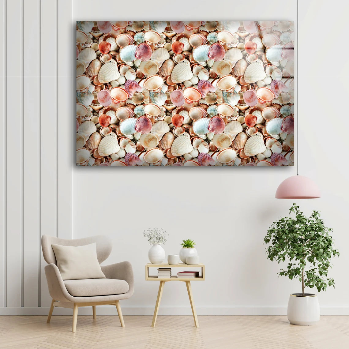 Sea Shells Photograph Acrylic Glass Print Tempered Glass Wall Art 100% Made in Australia Ready to Hang