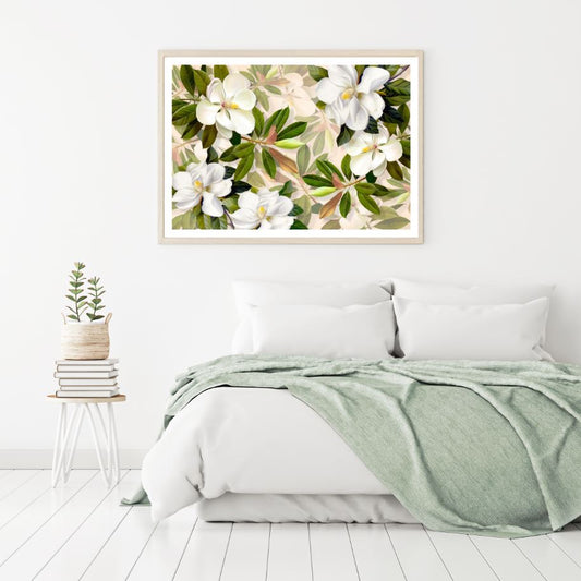 Colorful Flower Tree Watercolor Home Decor Premium Quality Poster Print Choose Your Sizes
