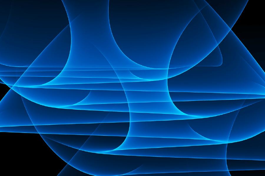 Blue Abstract Design Print 100% Australian Made
