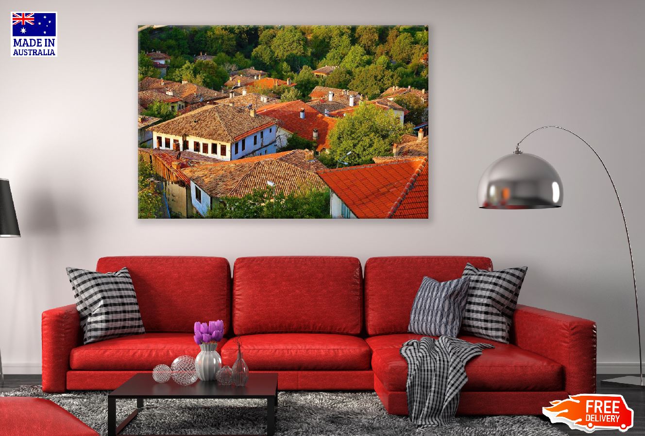 Architectural Roof Houses Photograph Print 100% Australian Made