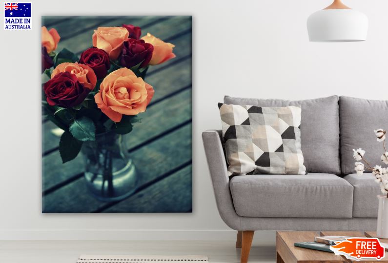 Colorful Flower Vase Photograph Print 100% Australian Made