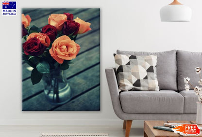 Colorful Flower Vase Photograph Print 100% Australian Made