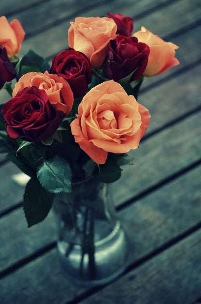 Colorful Flower Vase Photograph Print 100% Australian Made