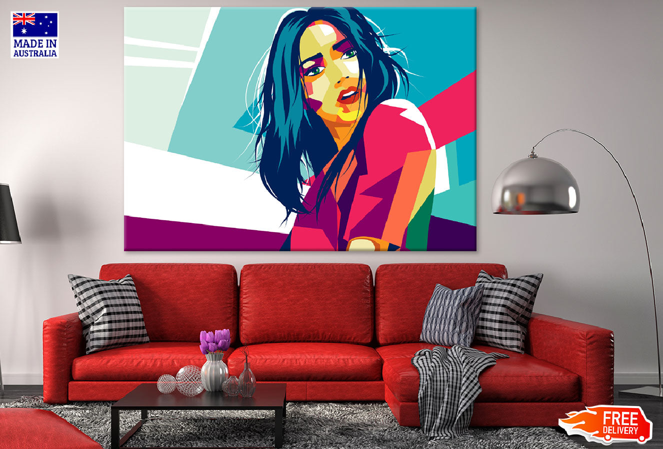 Fashion Woman in Style Illustration Print 100% Australian Made