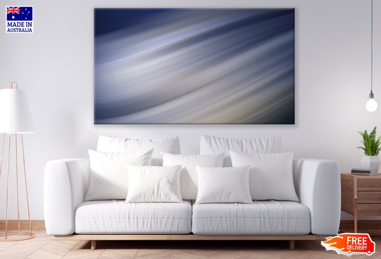 Blue Abstract Design Print 100% Australian Made