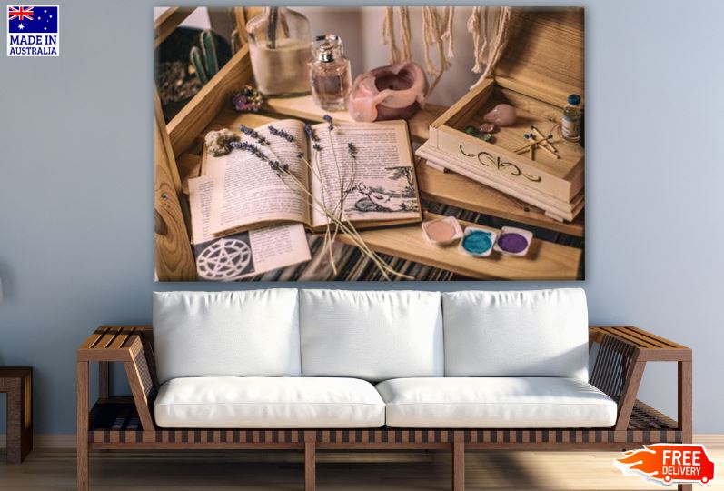 Book on a Table Photograph Print 100% Australian Made