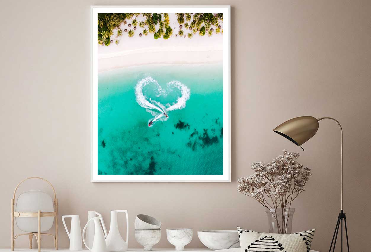 Zanzibar Island Beach Aerial View Photograph Home Decor Premium Quality Poster Print Choose Your Sizes