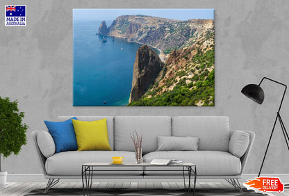 Cape Fiolent Beach Aerial Photograph Crimea Print 100% Australian Made