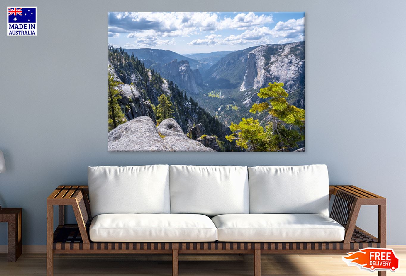 Yosemite Sentinel Dome Aerial Photograph Print 100% Australian Made