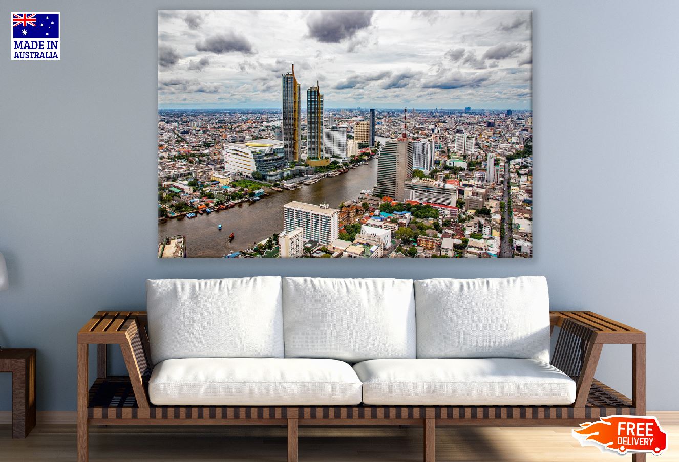 Bangkok Cityscape Photograph Thailand Print 100% Australian Made