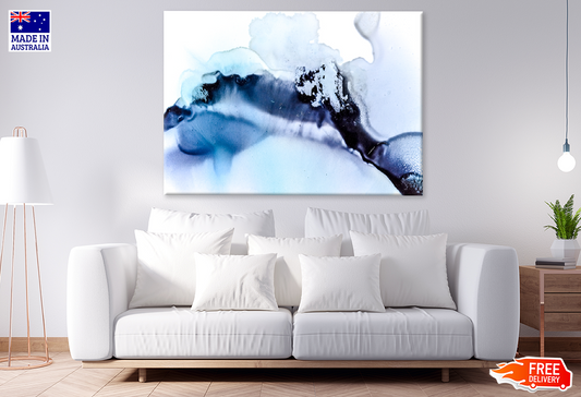 Blue & White Abstract Design Print 100% Australian Made