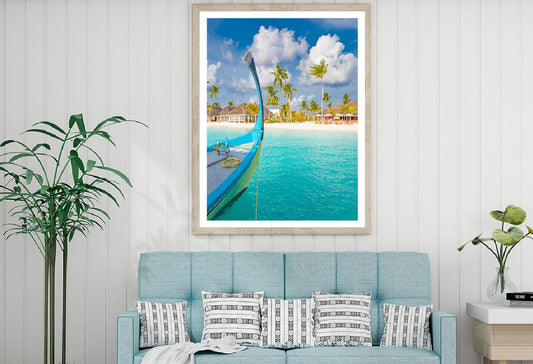 Traditional Boat Dhoni Sea Lagoon View Home Decor Premium Quality Poster Print Choose Your Sizes