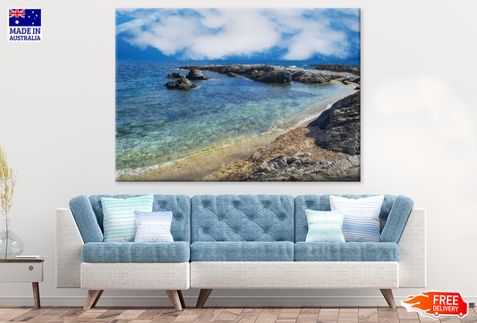 Rock Mountain & Sea Sky View Photograph Print 100% Australian Made
