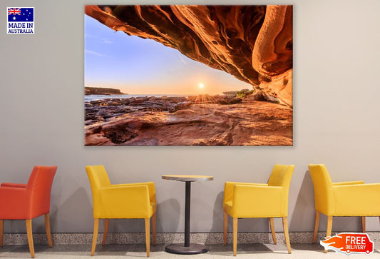 Little Bay Beach Sunset Photograph Print 100% Australian Made