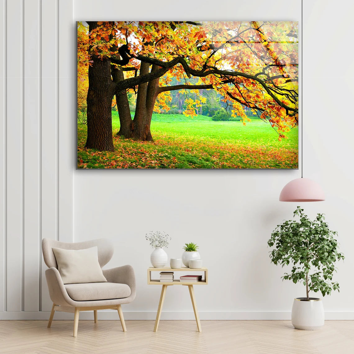 Colorful Trees Photograph Acrylic Glass Print Tempered Glass Wall Art 100% Made in Australia Ready to Hang