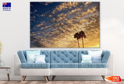 Dark Clouds & Palm Trees Photograph Print 100% Australian Made