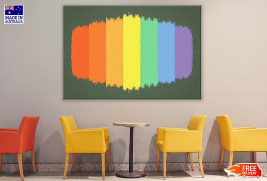 Colorful Stripes Abstract Design Print 100% Australian Made