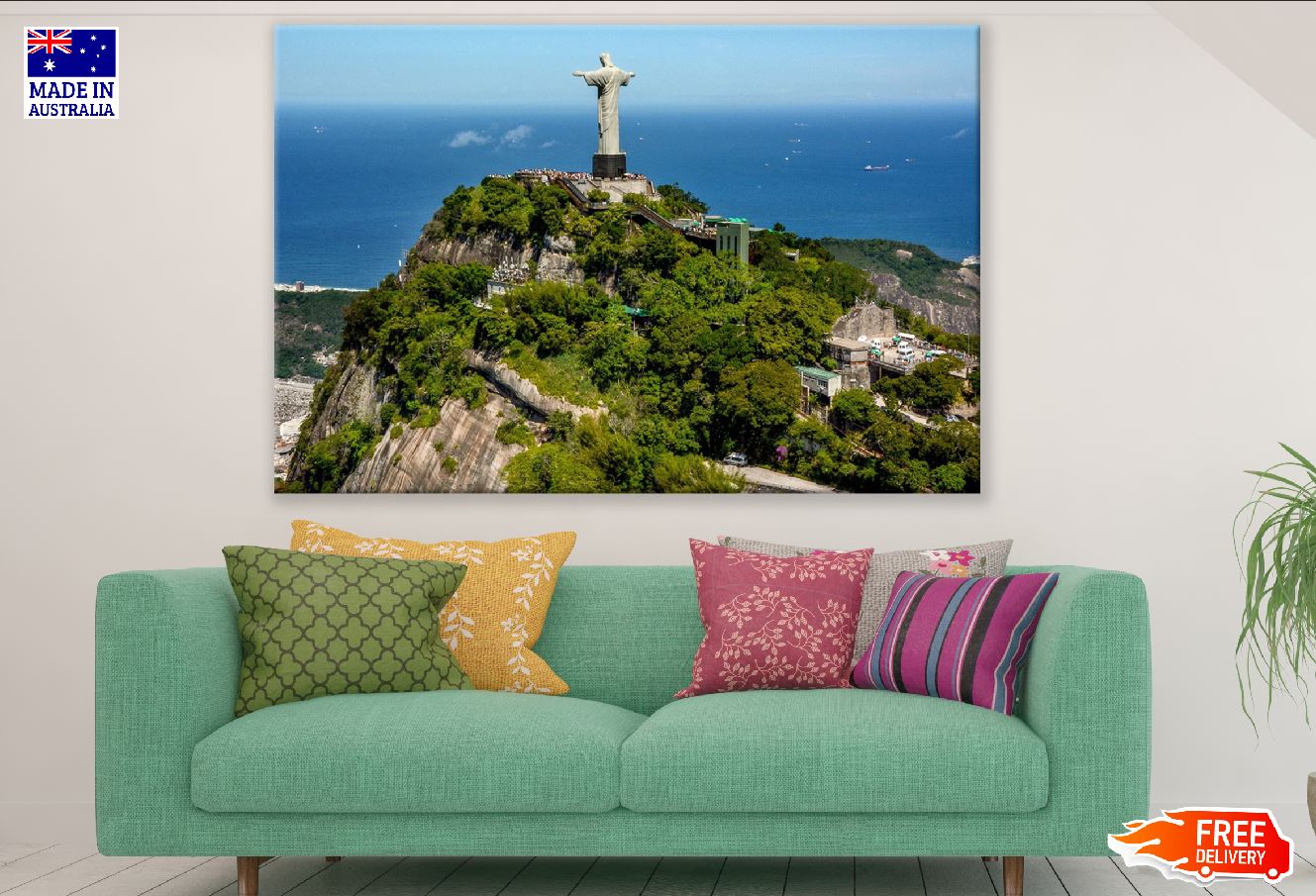 Cristo Redentor in Rio de Janeiro View Photograph Print 100% Australian Made