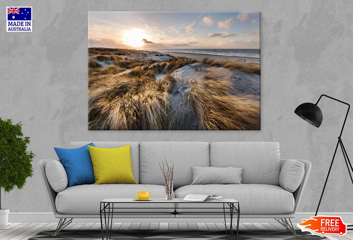 Marram Grass at Sea Coastline Photograph Print 100% Australian Made