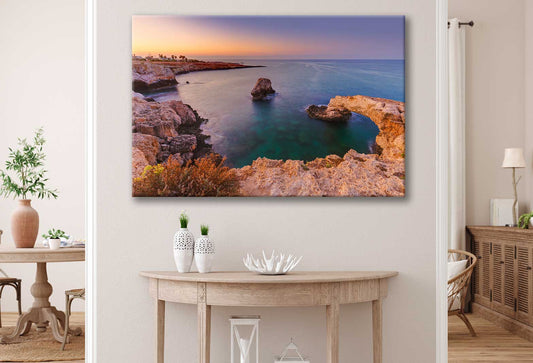 Bella Home Lovers Bridge at Sunrise in Cyprus Print Canvas Ready to hang
