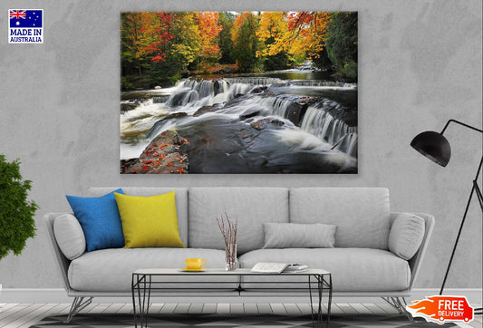 Upper Peninsula Waterfalls View Print 100% Australian Made