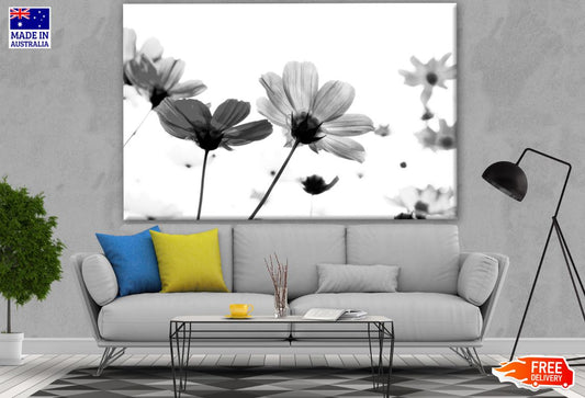 B&W Floral Closeup Photograph Design Print 100% Australian Made