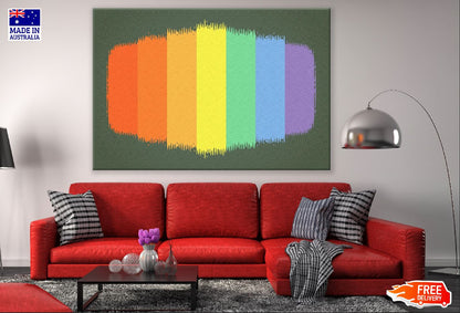 Colorful Stripes Abstract Design Print 100% Australian Made