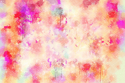 Orange & Pink Abstract Design Print 100% Australian Made