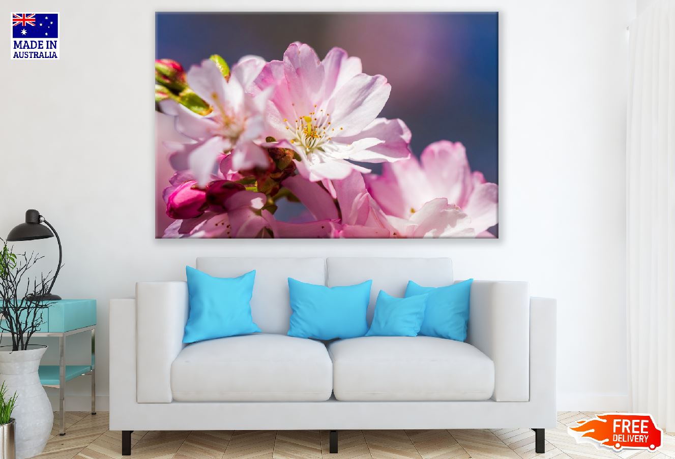 Pink Blossom Flower Closeup Photograph Print 100% Australian Made