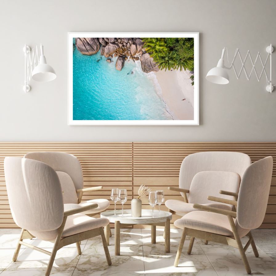 Sea Aerial View Photograph Home Decor Premium Quality Poster Print Choose Your Sizes