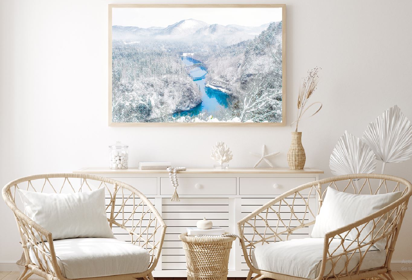 Fukushima Snow Scenery View Photograph Home Decor Premium Quality Poster Print Choose Your Sizes