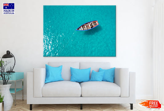 Boat in Santa Maria Sal Island Photograph Print 100% Australian Made