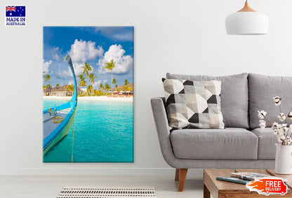 Traditional Boat Dhoni Sea Lagoon View Photograph Print 100% Australian Made