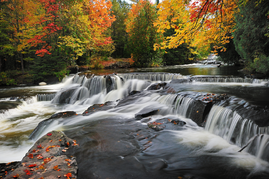 Upper Peninsula Waterfalls View Print 100% Australian Made