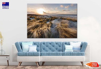 Marram Grass at Sea Coastline Photograph Print 100% Australian Made