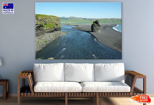 Black Sand Beach Photograph Iceland Print 100% Australian Made